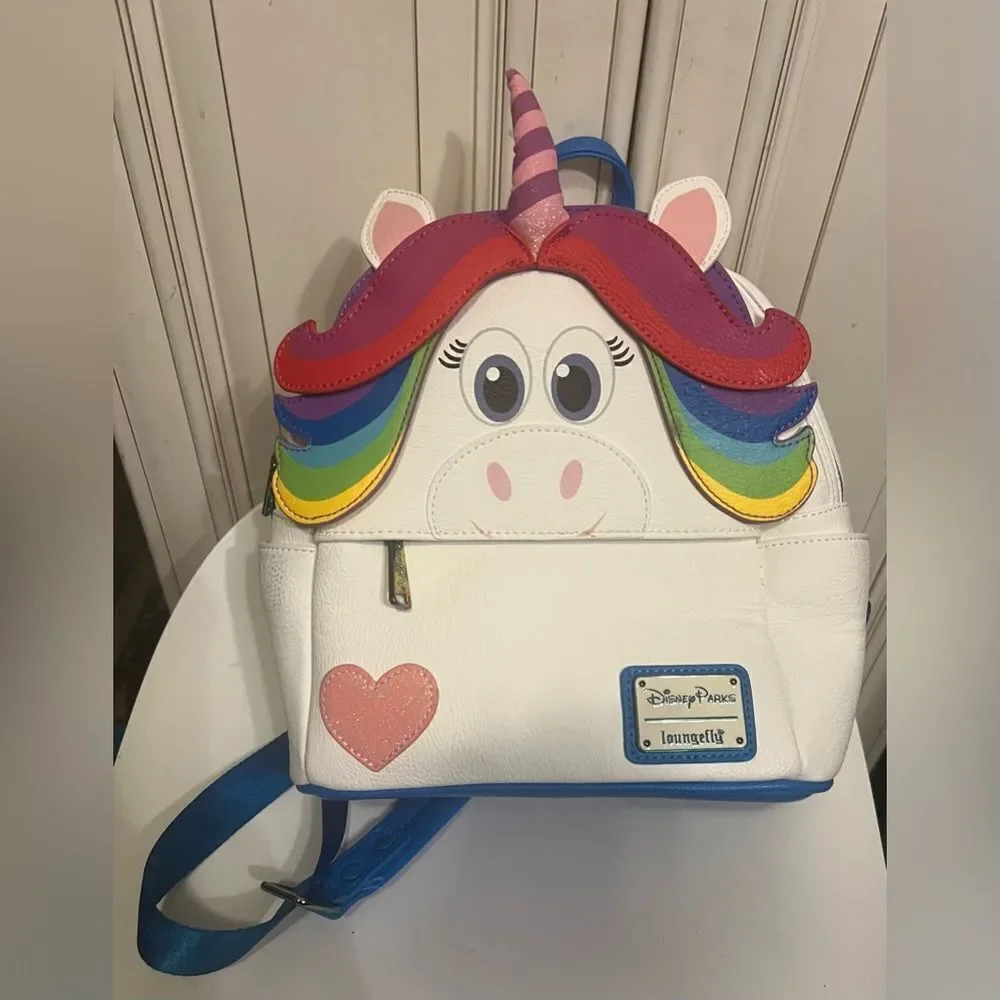 Disney Rainbow Unicorn Inside Out Loungefly Mini Backpack
